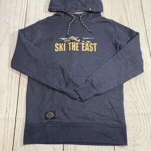Ski The East Men's Navy Pullover Hoodie Small